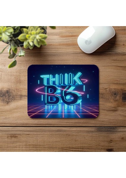 Büyük Düşün Temalı Parlak Neon Mousepad - 19X23 cm 2 mm Dikdörtgen Ithal Baskılı Mouse Pad fırsatları