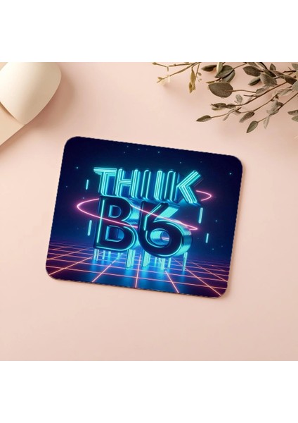 Büyük Düşün Temalı Parlak Neon Mousepad - 19X23 cm 2 mm Dikdörtgen Ithal Baskılı Mouse Pad indirimleri