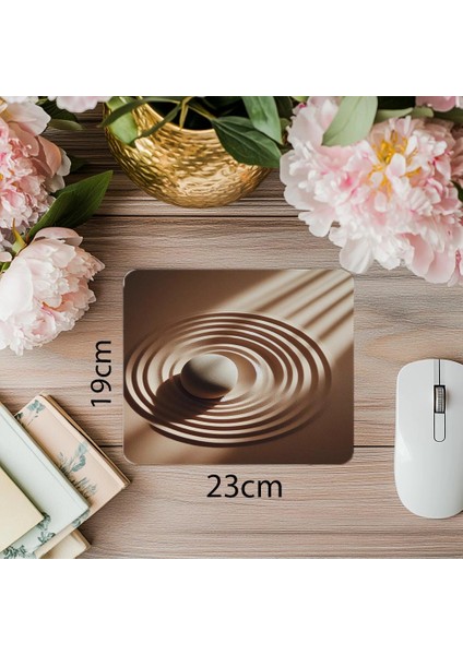 Işığa Göre Gölgelendirilmiş Zen Mousepad - 19X23 cm 2 mm Dikdörtgen Ithal Baskılı Mouse Pad