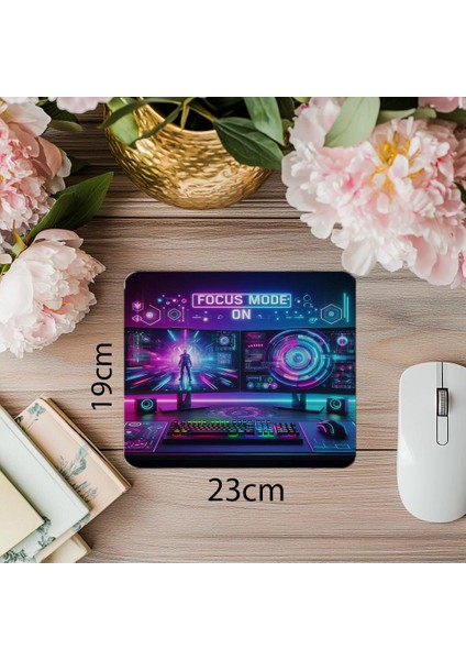 Odaklan ve Kazan Tasarımlı Mousepad - 19X23 cm 2 mm Dikdörtgen Ithal Baskılı Mouse Pad