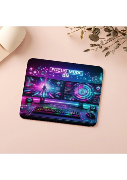 Odaklan ve Kazan Tasarımlı Mousepad - 19X23 cm 2 mm Dikdörtgen Ithal Baskılı Mouse Pad indirimleri