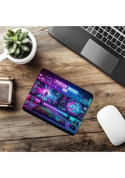 Odaklan ve Kazan Tasarımlı Mousepad - 19X23 cm 2 mm Dikdörtgen Ithal Baskılı Mouse Pad