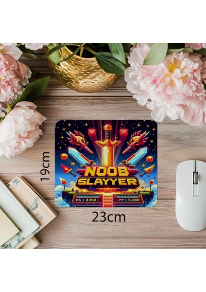 Fps Tarzı Gamer Mouse Pad – Noob Avcısı - 19X23 cm 2 mm Dikdörtgen Ithal Baskılı Mouse Pad