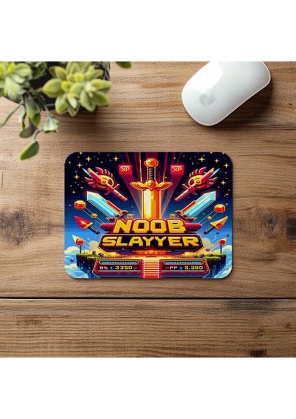 Fps Tarzı Gamer Mouse Pad – Noob Avcısı - 19X23 cm 2 mm Dikdörtgen Ithal Baskılı Mouse Pad fırsatları