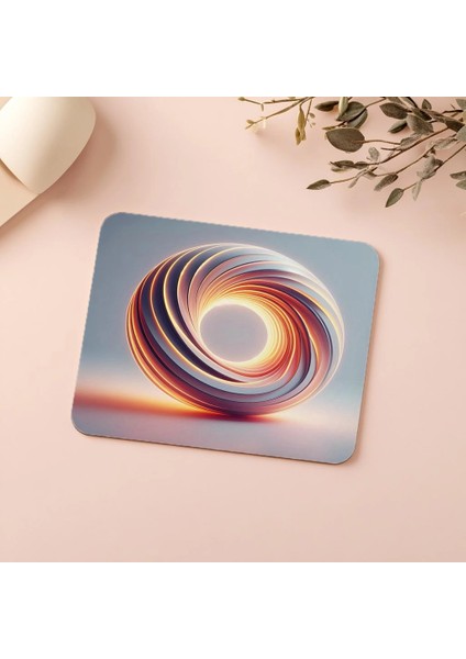 Minimal Donut Formu ile Modern Mouse Pad - 19X23 cm 2 mm Dikdörtgen Ithal Baskılı Mouse Pad indirimleri