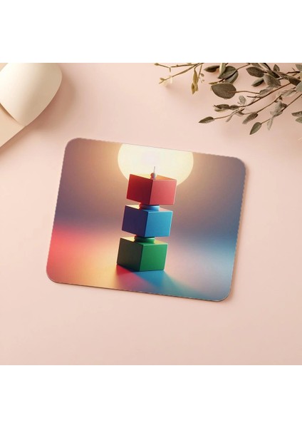 Rgb Tonlu Renkli Blok Mouse Pad - 19X23 cm 2 mm Dikdörtgen Ithal Baskılı Mouse Pad indirimleri