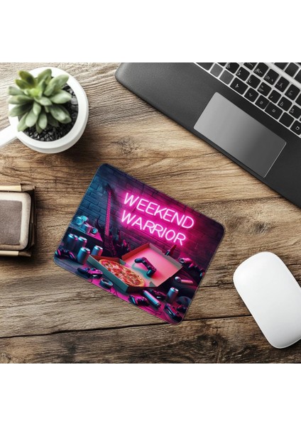 Hafta Sonu Gamer Ruhunu Yansıtan Mouse Pad - 19X23 cm 2 mm Dikdörtgen Ithal Baskılı Mouse Pad