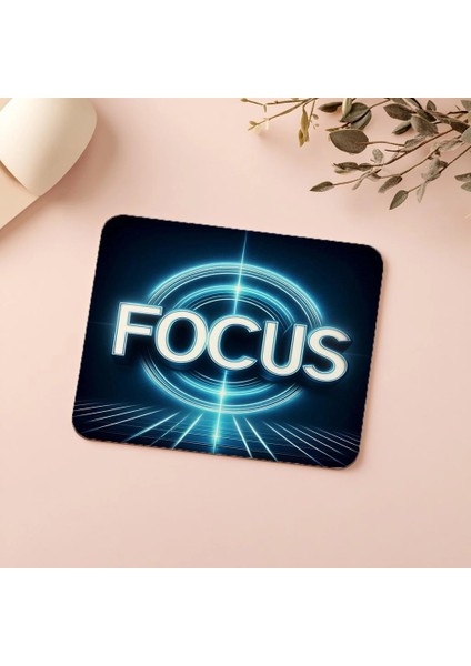 Fütüristik Görünümlü Focus Mouse Pad - 19X23 cm 2 mm Dikdörtgen Ithal Baskılı Mouse Pad indirimleri