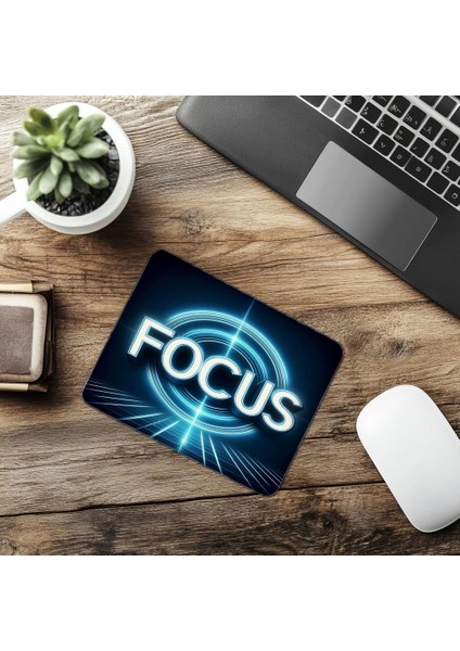Fütüristik Görünümlü Focus Mouse Pad - 19X23 cm 2 mm Dikdörtgen Ithal Baskılı Mouse Pad