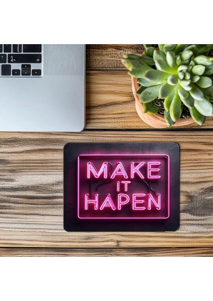 Eğlenceli Renkli Kıvrımlı Yazı Mouse Pad - 19X23 cm 2 mm Dikdörtgen Ithal Baskılı Mouse Pad modelleri