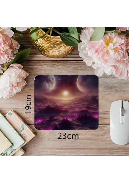 Farklı Evrende Yürüyüş Mouse Pad - 19X23 cm 2 mm Dikdörtgen Ithal Baskılı Mouse Pad