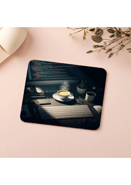 Sadece Kod Işığıyla Aydınlanan Mousepad - 19X23 cm 2 mm Dikdörtgen Ithal Baskılı Mouse Pad indirimleri