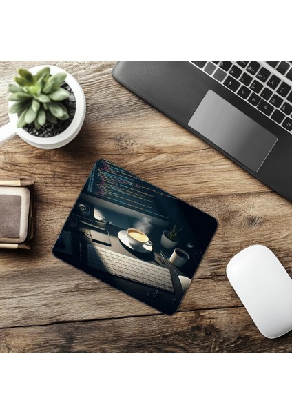 Sadece Kod Işığıyla Aydınlanan Mousepad - 19X23 cm 2 mm Dikdörtgen Ithal Baskılı Mouse Pad