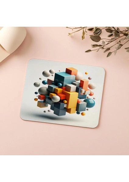 Minimalist Oyun Alanı Mousepad – Küresel Tasarım - 19X23 cm 2 mm Dikdörtgen Ithal Baskılı Mouse Pad indirimleri