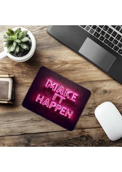 Stay Weird Neon Yazılı Eğlenceli Mousepad - 19X23 cm 2 mm Dikdörtgen Ithal Baskılı Mouse Pad