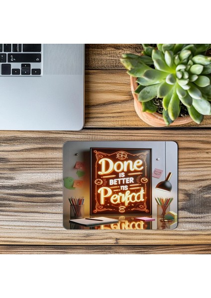 Mükemmeliyet Yerine Bitir! Mousepad Tasarımı - 19X23 cm 2 mm Dikdörtgen Ithal Baskılı Mouse Pad modelleri