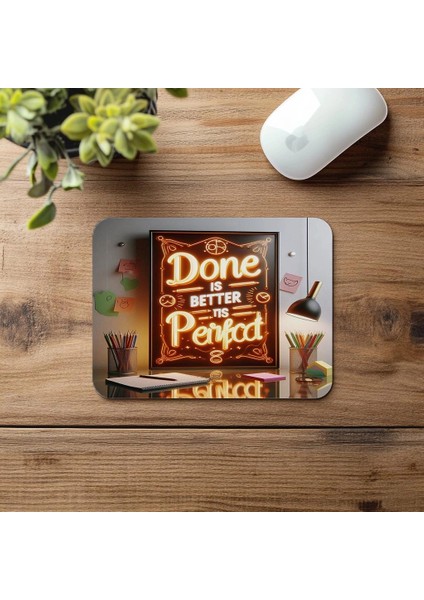 Mükemmeliyet Yerine Bitir! Mousepad Tasarımı - 19X23 cm 2 mm Dikdörtgen Ithal Baskılı Mouse Pad fırsatları
