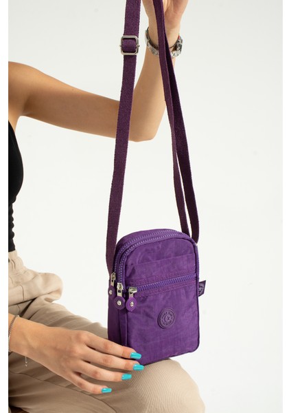 Unisex Telefonluk, Cüzdan, Kartlık, Çapraz Askılı Omuz Çantası, 18X13CM