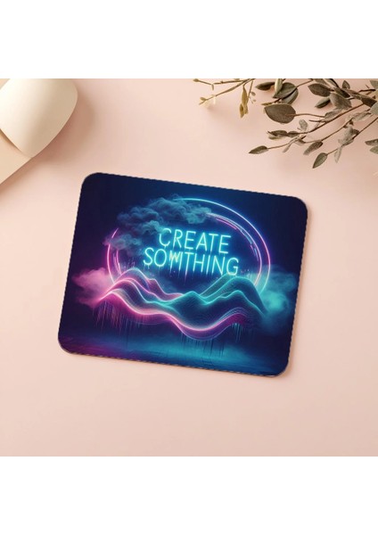 Glitch Efektli Yaratıcı Neon Mouse Pad - 19X23 cm 2 mm Dikdörtgen Ithal Baskılı Mouse Pad indirimleri