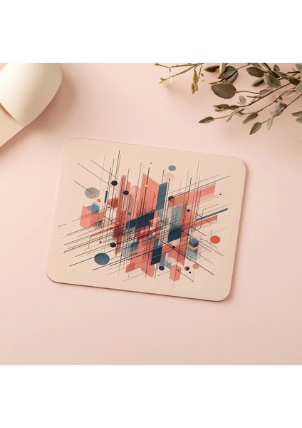 Modern Sanat Havasında Düzgün Tasarımlı Mousepad - 19X23 cm 2 mm Dikdörtgen Ithal Baskılı Mouse Pad indirimleri