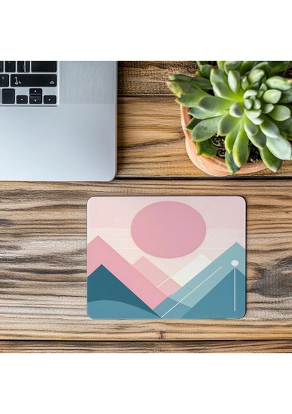 Sanatsal Çizgilerle Yorumlanan Doğa Mouse Pad - 19X23 cm 2 mm Dikdörtgen Ithal Baskılı Mouse Pad modelleri