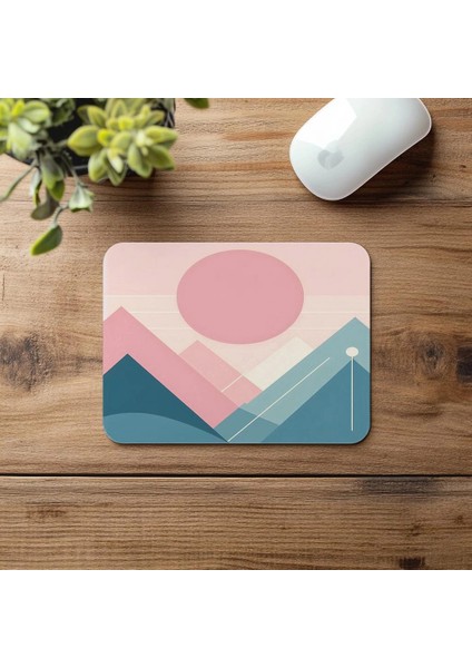 Sanatsal Çizgilerle Yorumlanan Doğa Mouse Pad - 19X23 cm 2 mm Dikdörtgen Ithal Baskılı Mouse Pad fırsatları