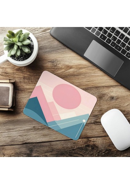 Sanatsal Çizgilerle Yorumlanan Doğa Mouse Pad - 19X23 cm 2 mm Dikdörtgen Ithal Baskılı Mouse Pad