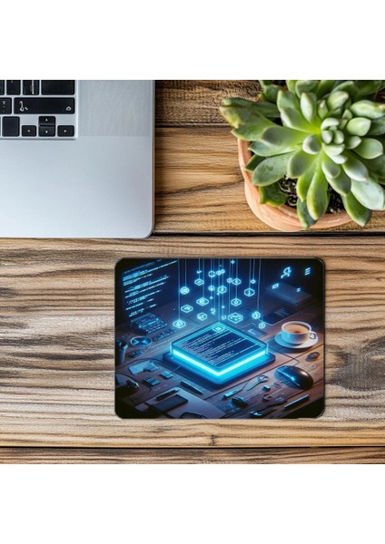 Hover Terminal Temalı Yazılımcı Mouse Pad - 19X23 cm 2 mm Dikdörtgen Ithal Baskılı Mouse Pad modelleri
