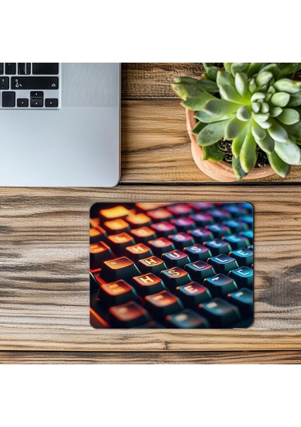 H-U-S-T-L-E Yazılı Parlak Tuş Mouse Pad - 19X23 cm 2 mm Dikdörtgen Ithal Baskılı Mouse Pad modelleri