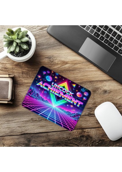 Başarı Kilidini Aç Temalı Gamer Mouse Pad - 19X23 cm 2 mm Dikdörtgen Ithal Baskılı Mouse Pad