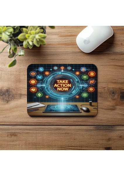 Eylem Odaklı 3D Motivasyon Mouse Pad - 19X23 cm 2 mm Dikdörtgen Ithal Baskılı Mouse Pad fırsatları
