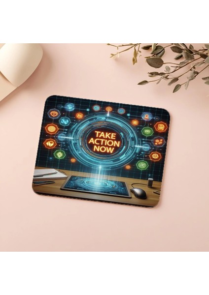 Eylem Odaklı 3D Motivasyon Mouse Pad - 19X23 cm 2 mm Dikdörtgen Ithal Baskılı Mouse Pad indirimleri