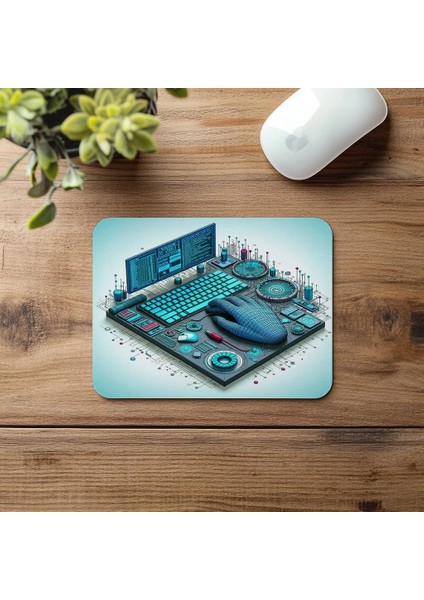 Blinking Işıklı Eski Pc Mousepad - 19X23 cm 2 mm Dikdörtgen Ithal Baskılı Mouse Pad fırsatları