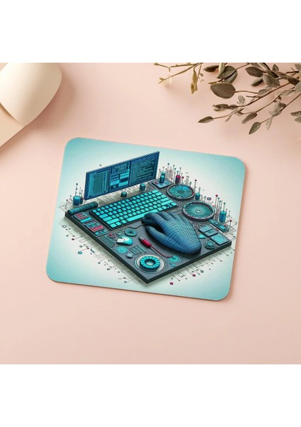 Blinking Işıklı Eski Pc Mousepad - 19X23 cm 2 mm Dikdörtgen Ithal Baskılı Mouse Pad indirimleri