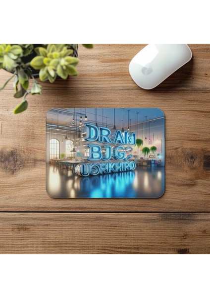 Hayallerin Peşinden Gidenlere Özel Mousepad - 19X23 cm 2 mm Dikdörtgen Ithal Baskılı Mouse Pad fırsatları
