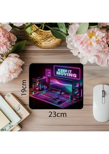 Hızlı ve Enerjik Tasarımlı Mousepad - 19X23 cm 2 mm Dikdörtgen Ithal Baskılı Mouse Pad