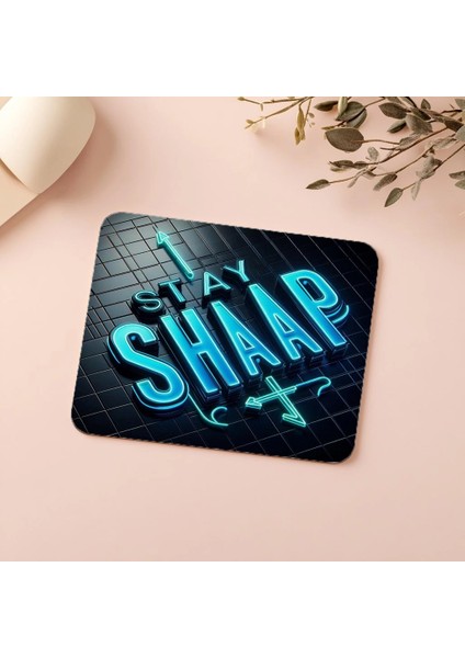 Beton Duvar Üzeri Pembe Turuncu Neon Mouse Pad - 19X23 cm 2 mm Dikdörtgen Ithal Baskılı Mouse Pad indirimleri