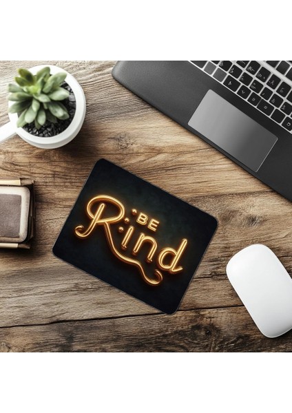 Beton Duvar Üzeri Pembe Turuncu Neon Mouse Pad - 19X23 cm 2 mm Dikdörtgen Ithal Baskılı Mouse Pad