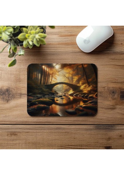 Zen Orman Geçiş Temalı Mouse Pad - 19X23 cm 2 mm Dikdörtgen Ithal Baskılı Mouse Pad fırsatları