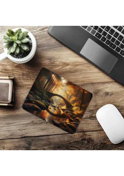 Zen Orman Geçiş Temalı Mouse Pad - 19X23 cm 2 mm Dikdörtgen Ithal Baskılı Mouse Pad