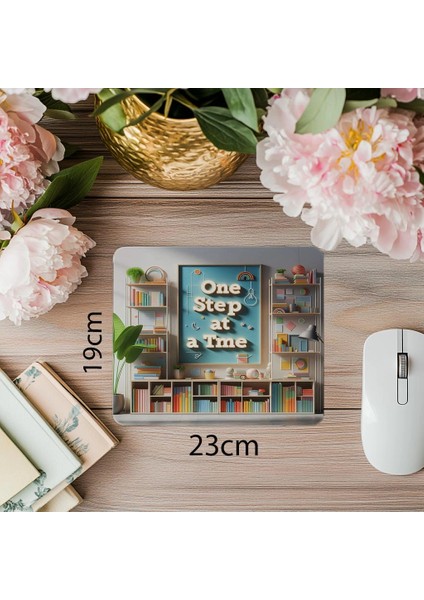 Sabırla Ilerleyenler Için Mousepad – Canlı Tasarım - 19X23 cm 2 mm Dikdörtgen Ithal Baskılı Mouse Pad