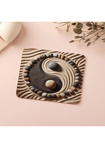 Raked Sand Üzerinde Denge Mouse Pad - 19X23 cm 2 mm Dikdörtgen Ithal Baskılı Mouse Pad indirimleri