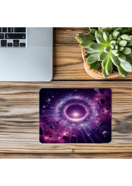 Boyut Kapısı Temalı Kozmik Mouse Pad - 19X23 cm 2 mm Dikdörtgen Ithal Baskılı Mouse Pad modelleri