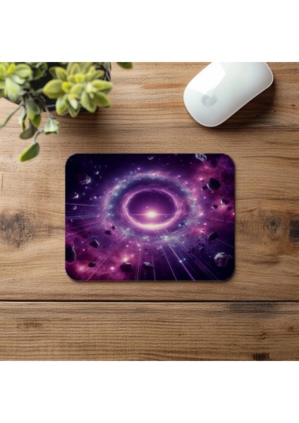 Boyut Kapısı Temalı Kozmik Mouse Pad - 19X23 cm 2 mm Dikdörtgen Ithal Baskılı Mouse Pad fırsatları