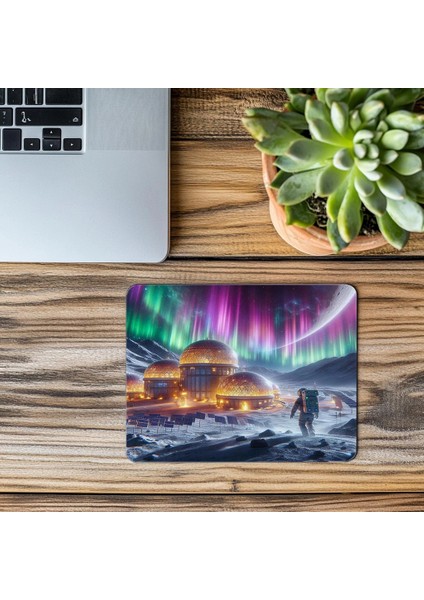 Güneş Panelli Ay Üssü Mouse Pad - 19X23 cm 2 mm Dikdörtgen Ithal Baskılı Mouse Pad modelleri