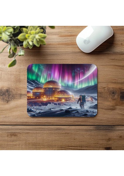 Güneş Panelli Ay Üssü Mouse Pad - 19X23 cm 2 mm Dikdörtgen Ithal Baskılı Mouse Pad fırsatları