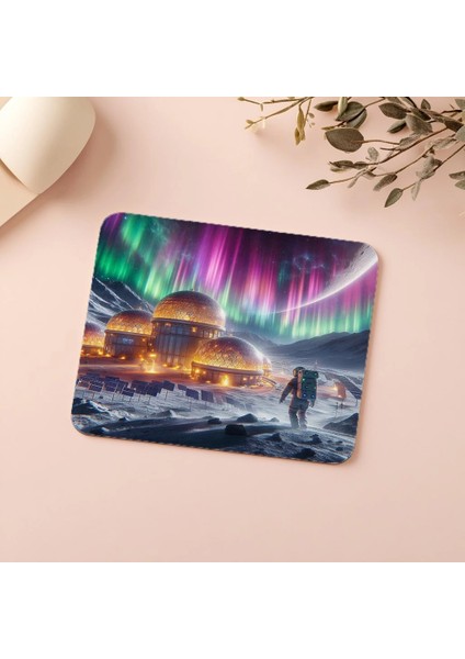 Güneş Panelli Ay Üssü Mouse Pad - 19X23 cm 2 mm Dikdörtgen Ithal Baskılı Mouse Pad indirimleri