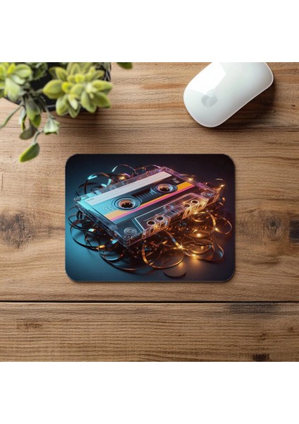 Glowing Tape & Ribbon Tasarımı Mouse Pad - 19X23 cm 2 mm Dikdörtgen Ithal Baskılı Mouse Pad fırsatları
