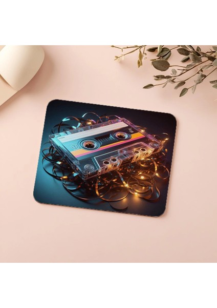 Glowing Tape & Ribbon Tasarımı Mouse Pad - 19X23 cm 2 mm Dikdörtgen Ithal Baskılı Mouse Pad indirimleri