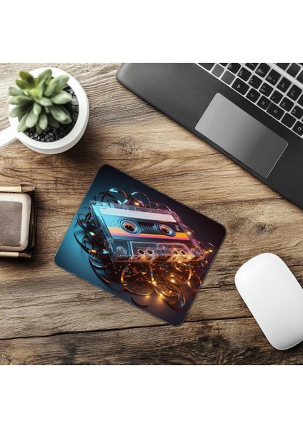 Glowing Tape & Ribbon Tasarımı Mouse Pad - 19X23 cm 2 mm Dikdörtgen Ithal Baskılı Mouse Pad